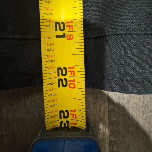 Black 100% Linen Blazer Size 10 Button Front Tailored Career Jacket - Picture 13 of 13